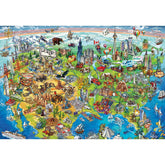 Buffalo 2000pc Puzzle - North America Wonders Map-TCG Nerd